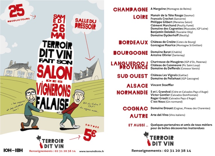 flyer salon des vignerons Terroir dit vin 2018